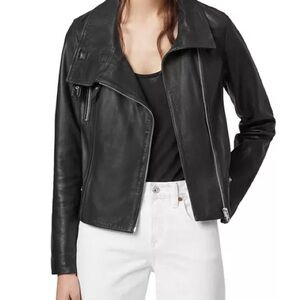 ALLSAINTS Black Leather Jacket